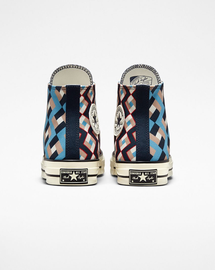 Women's Converse Chuck 70 Twisted Classics High Top Shoes Obsidian / Blue | AU 063E8F